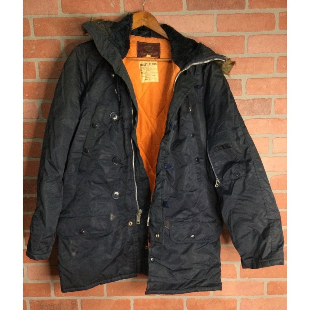 Vintage Anderson Little Arctic Parka Winter Snow Flying Jacket Hooded Pockets Me